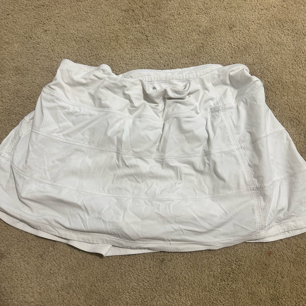 Pace Rival Mid-Rise Skirt white
